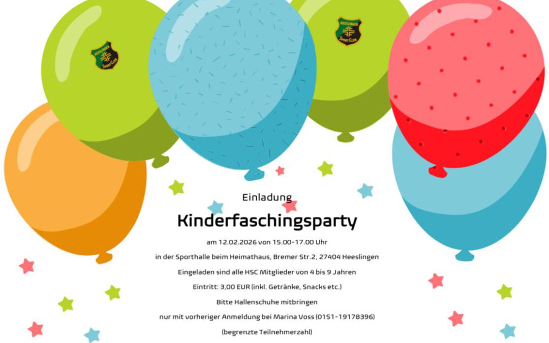 Kinderfasching am 12.02.2026